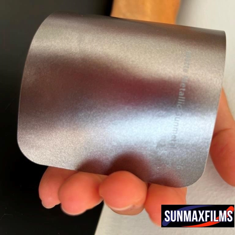 Плёнка Matte Metallic Gunmetal — образец из каталога SunMax