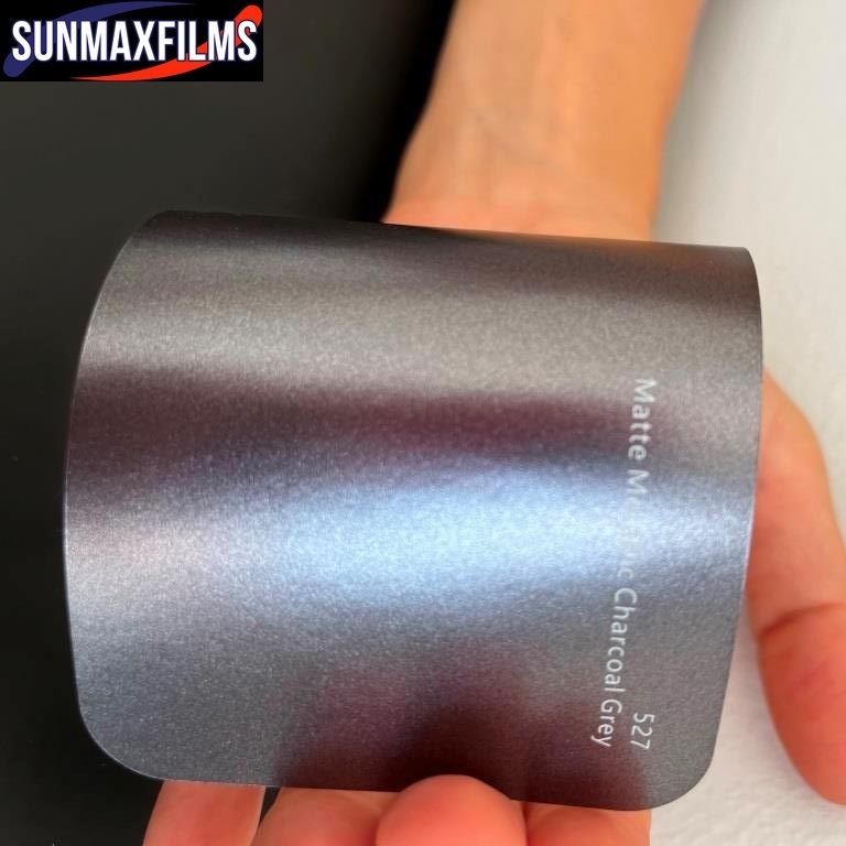Плёнка Matte Metallic Charcoal Grey — образец из каталога SunMax