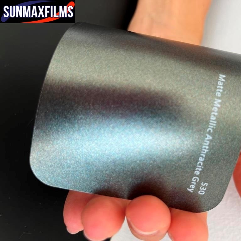 Плёнка Matte Metallic Anthracite Grey — образец из каталога SunMax