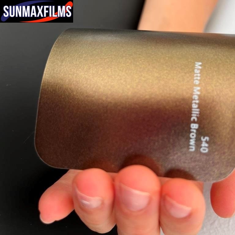 Плёнка Matte Metallic Brown — образец из каталога SunMax