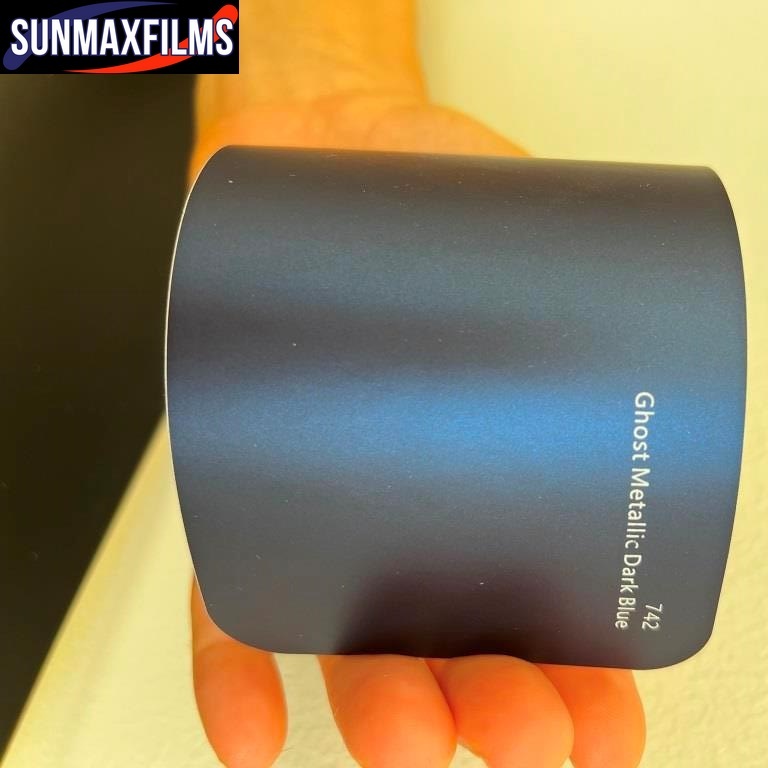 Плёнка Ghost Metallic Dark Blue — образец из каталога SunMax