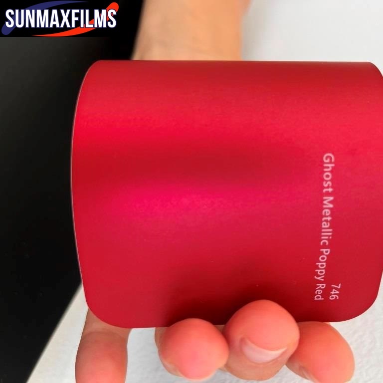 Плёнка Ghost Metallic Poppy Red — образец из каталога SunMax