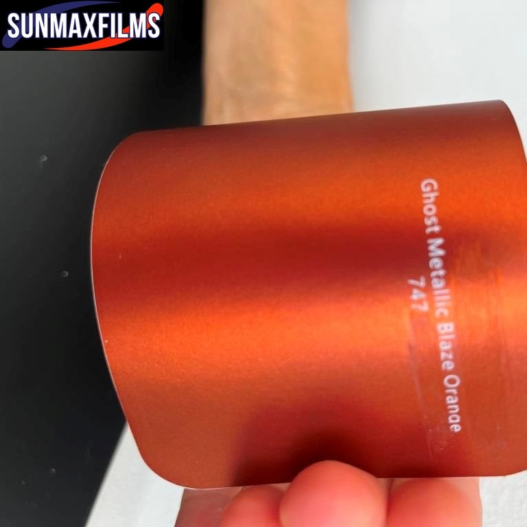 Плёнка Ghost Metallic Blaze Orange — образец из каталога SunMax